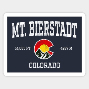 Mt Bierstadt Colorado 14ers Vintage Athletic Mountains Sticker